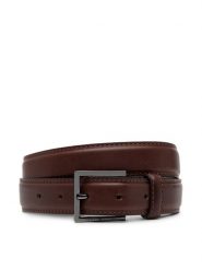 Tommy Hilfiger Pasek Męski Hudson Leather 3.0 AM0AM13379 Brązowy. Brązowe paski męskie Tommy Hilfiger, bez wzorów, ze skóry. Za 139.99 zł.