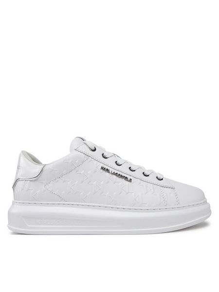 KARL LAGERFELD Sneakersy Kapri KL52549K Biały. Białe buty sportowe na co dzień męskie KARL LAGERFELD, m, bez wzorów, ze skóry, bez ramiączek, bez kaptura. Za 639.99 zł.