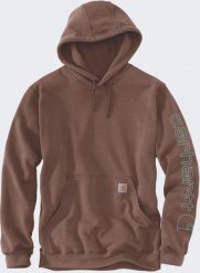 Bluza Carhartt Midweight Logo Sleeve Mocha. Bluzy nierozpinane męskie Carhartt, m, bez wzorów, bez ramiączek, bez kaptura. Za 265.11 zł.