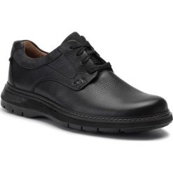 Półbuty CLARKS - Un Ramble Lo 261369927 Black Leather. Czarne codzienne półbuty męskie Clarks, bez wzorów, z materiału, bez obcasa, bez zapięcia. W wyprzedaży za 269.00 zł.