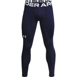Legginsy Under Armour Coldgear®. Białe legginsy męskie Under Armour, bez wzorów, na fitness i siłownię. Za 276.50 zł.