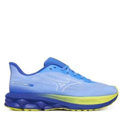 Buty do biegania Mizuno. Niebieskie buty do biegania męskie Mizuno, bez wzorów, bez zapięcia, do biegania, mizuno wave. Za 599.99 zł.