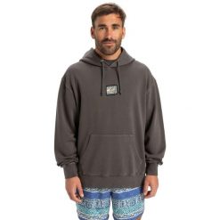 Bluza z kapturem dla Mężczyzn GLOBAL HEAT Czarny. Czarne bluzy z kapturem męskie Quiksilver, m, bez wzorów, z bawełny, z kapturem. Za 339.99 zł.