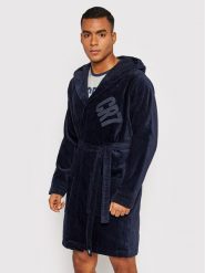 Cristiano Ronaldo CR7 Szlafrok 8740-93-490 Granatowy. Niebieskie szlafroki męskie Cristiano Ronaldo CR7, m, bez wzorów, z bawełny, bez kaptura. Za 239.99 zł.