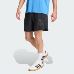 Spodenki Treningowe Z Grafiką D4T Power Essentials. Czarne buty treningowe męskie ADIDAS, bez wzorów, bez zapięcia, na fitness i siłownię, climacool (adidas). Za 179.00 zł.