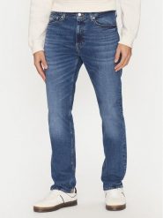 Tommy Jeans Jeansy Ryan DM0DM20559 Granatowy Slim Fit. Niebieskie jeansy męskie Tommy Jeans, bez wzorów, z bawełny. Za 269.99 zł.