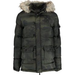 SIKSILK PUFF Płaszcz zimowy khaki. Brązowe płaszcze męskie SIKSILK, na zimę, z materiału. W wyprzedaży za 381.75 zł.