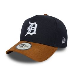 Czapka typu snapback New Era Tigers Suede E-Frame. Niebieskie czapki męskie New Era, bez wzorów, sportowe. Za 179.50 zł.