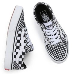 Buty trampki sportowe Vans VN0A5KR6BBR1. Białe trampki męskie Vans, bez wzorów, sportowe, bez zapięcia. Za 199.00 zł.