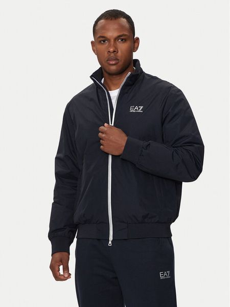 EA7 Emporio Armani Kurtka bomber 8NPB20 PNFZZ 0562 Granatowy Regular Fit. Niebieskie kurtki męskie EA7 Emporio Armani, m, bez wzorów, z syntetyku, bez ramiączek, bez kaptura. Za 559.83 zł.