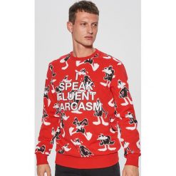 Bluza looney tunes - Czerwony. Czerwone bluzy nierozpinane męskie Cropp. Za 99.99 zł.