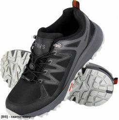 BPIEMONT - Półbuty robocze PIEMONT męskie lekkie wygodne tkanina Oxford połączona z PU wciągane do pracy górskie wędrówki - czarno-szary 41. Czarne eleganckie półbuty męskie Reis, z tkaniny, biznesowe, bez obcasa, bez zapięcia. Za 192.46 zł.