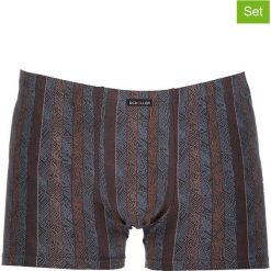 Bokserki (3 pary) w kolorze szaro-brązowo-niebieskim. Bokserki męskie marki Schöller. W wyprzedaży za 85.95 zł.
