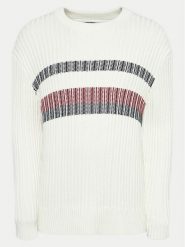 Tommy Hilfiger Sweter MW0MW37246 Écru Regular Fit. Kardigany męskie Tommy Hilfiger, m, bez wzorów, z bawełny, bez ramiączek. Za 339.99 zł.