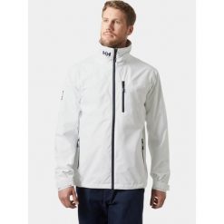 Kurtka Żeglarska Męska Helly Hansen Crew 2.0. Białe kurtki męskie Helly Hansen, m, bez wzorów, bez ramiączek, bez kaptura. Za 649.00 zł.