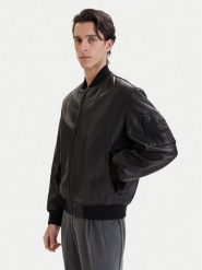 HUGO Kurtka skórzana Lude 50553111 Czarny Regular Fit. Czarne kurtki męskie Hugo, m, bez wzorów, ze skóry, bez ramiączek, bez kaptura. Za 2,519.00 zł.