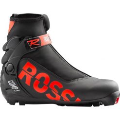 Buty do nart biegowych ROSSIGNOL COMP Junior combi styl klasyczny. Czarne buty do biegania męskie Rossignol, na zimę, bez wzorów, bez zapięcia, do biegania. Za 490.00 zł.
