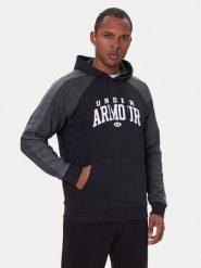 Under Armour Bluza Ua Rival Fleece Colorblock 6003958 Czarny Loose Fit. Czarne bluzy nierozpinane męskie Under Armour, m, bez wzorów, z bawełny, bez ramiączek, bez kaptura. Za 249.99 zł.