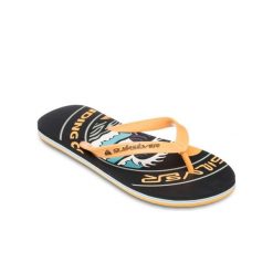 Klapki dla Mężczyzn MOLOKAI SCREEN. Żółte klapki i japonki męskie Quiksilver, bez wzorów, z gumy. Za 99.99 zł.