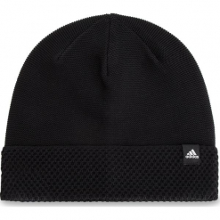 Czapka adidas - W Beanie CY6008 Black/Black/White. Czarne czapki męskie ADIDAS, z materiału. Za 99.95 zł.