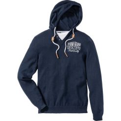 Sweter z kapturem Regular Fit bonprix ciemnoniebieski. Swetry męskie bonprix. Za 74.99 zł.