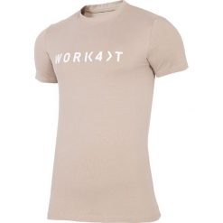 T-shirt męski TSM214 - beż. T-shirty męskie 4f. Za 29.99 zł.
