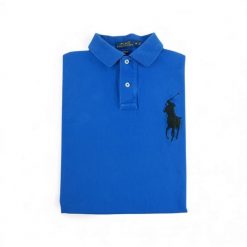 Second life - Polo manches courtes Homme Bleu - Stan bardzo dobry. Niebieskie koszulki polo męskie Ralph Lauren, m, bez wzorów, sportowe, bez kołnierzyka, bez ramiączek. Za 114.17 zł.