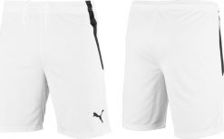 Puma Spodenki męskie Puma teamLIGA białe 704924 04 M. Białe szorty sportowe męskie Puma, bez wzorów, sportowe. Za 82.99 zł.