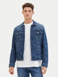 Tom Tailor Kurtka jeansowa 1040165 Granatowy Regular Fit. Niebieskie kurtki męskie Tom Tailor, m, bez wzorów, z bawełny, bez ramiączek, bez kaptura. Za 439.99 zł.