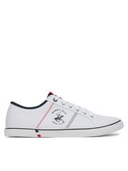 Beverly Hills Polo Club Tenisówki M-VSS24010A Biały. Białe trampki męskie Beverly Hills Polo Club, bez wzorów, z materiału, bez zapięcia. Za 149.99 zł.