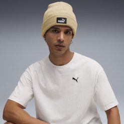 Głęboka czapka beanie Essentials PUMA. Brązowe czapki męskie Puma, bez wzorów, eleganckie. Za 79.00 zł.