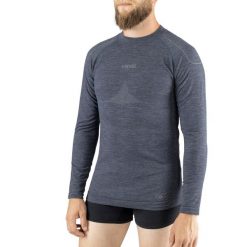Koszulka termoaktywna męska Viking Lava, longsleeve Merino PrimaLoft. Szare bielizna termoaktywna męska Viking, m, bez wzorów, bez ramiączek, narciarskie, primaloft. Za 327.00 zł.