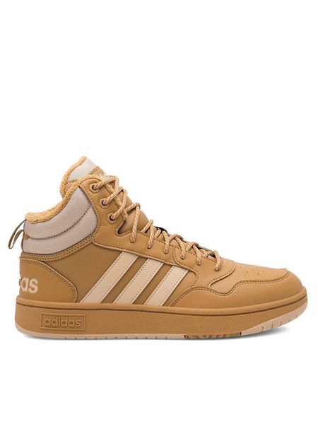 Adidas Sneakersy HOOPS 3.0 MID WINTER IF2636 Beżowy. Brązowe buty sportowe na co dzień męskie ADIDAS, m, bez wzorów, ze skóry, bez ramiączek, bez kaptura. Za 349.99 zł.