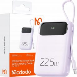 Powerbank Mcdodo MCDODO POWERBANK 10000MAH Z WYŚWIETLACZEM 3X USB USB-C 22,5W + KABEL USB-C. Powerbanki Mcdodo. Za 84.62 zł.