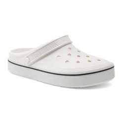 Klapki plażowe męskie Crocs Crocband Clean Of Court Clog. Białe klapki i japonki męskie Crocs, bez wzorów. Za 169.99 zł.