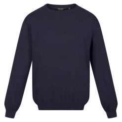 Męski Sweter Z Dzianiny Kaelen. Niebieskie swetry męskie Regatta, bez wzorów, z dzianiny, sportowe, bez kołnierzyka, bez ramiączek. Za 73.99 zł.