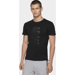 T-shirt męski TSM072 - głęboka czerń. T-shirty męskie 4f. W wyprzedaży za 49.99 zł.