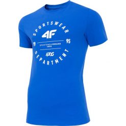 T-shirt męski TSM249 - niebieski. T-shirty męskie marki 4f. Za 49.99 zł.
