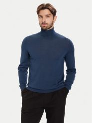 BOSS Golf Musso-P 50468262 Niebieski Slim Fit. Niebieskie kardigany męskie Boss, m, bez wzorów, z wełny, bez ramiączek. Za 699.99 zł.