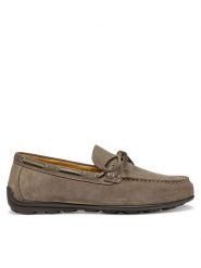 Geox Mokasyny U Spherica Ec16 U55HYB 00022 C1018 Szary. Szare mokasyny męskie Geox, ze skóry, bez zapięcia. Za 389.99 zł.