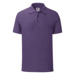 Koszulka Polo Męska Iconic. Fioletowe koszulki polo męskie Fruit of the Loom, m, bez wzorów, bez kołnierzyka, bez ramiączek. Za 52.99 zł.