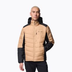 Kurtka męska Columbia Labyrinth Loop II Hooded. Brązowe kurtki męskie Columbia, m, bez wzorów, sportowe, bez ramiączek, bez kaptura. Za 649.99 zł.