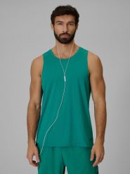 4F Koszulka do biegania regular szybkoschnąca męska - zielona L. Zielone t-shirty męskie 4f, l, bez wzorów, bez kołnierzyka, bez ramiączek. Za 119.99 zł.