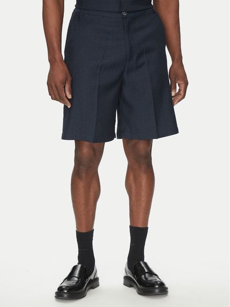 Richmond X Szorty materiałowe UMP25060BE Granatowy Regular Fit. Niebieskie szorty męskie Richmond X, bez wzorów, z bawełny. Za 509.99 zł.