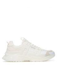 Guess Sneakersy 178499 Biały. Białe buty sportowe na co dzień męskie Guess, m, z aplikacjami, ze skóry, bez ramiączek, bez kaptura. Za 449.99 zł.