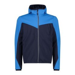 Kurtka z kapturem CMP. Niebieskie kurtki męskie CMP, bez wzorów, sportowe, bez ramiączek, z kapturem. W wyprzedaży za 364.95 zł.