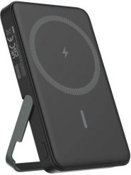 Išorinė baterija 5000 mAh DELTACO, su stoveliu, bevielė, PD 20 W, magnetas, juoda / PB-Q1007 / 1903254. Powerbanki DELTACO. Za 135.96 zł.