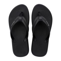 Japonki męskie Ipanema Urban Thong 83629 BC878 czarne. Czarne klapki i japonki męskie bez wzorów, z materiału. Za 154.29 zł.