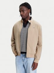Tommy Hilfiger Kurtka bomber Harrington MW0MW39637 Beżowy Regular Fit. Brązowe kurtki męskie Tommy Hilfiger, m, bez wzorów, z syntetyku, bez ramiączek, bez kaptura. Za 989.99 zł.