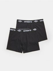Bokserki Classic 2 pack Umbro - czarny. Czarne bokserki męskie Sinsay, l, bez wzorów. Za 39.99 zł.